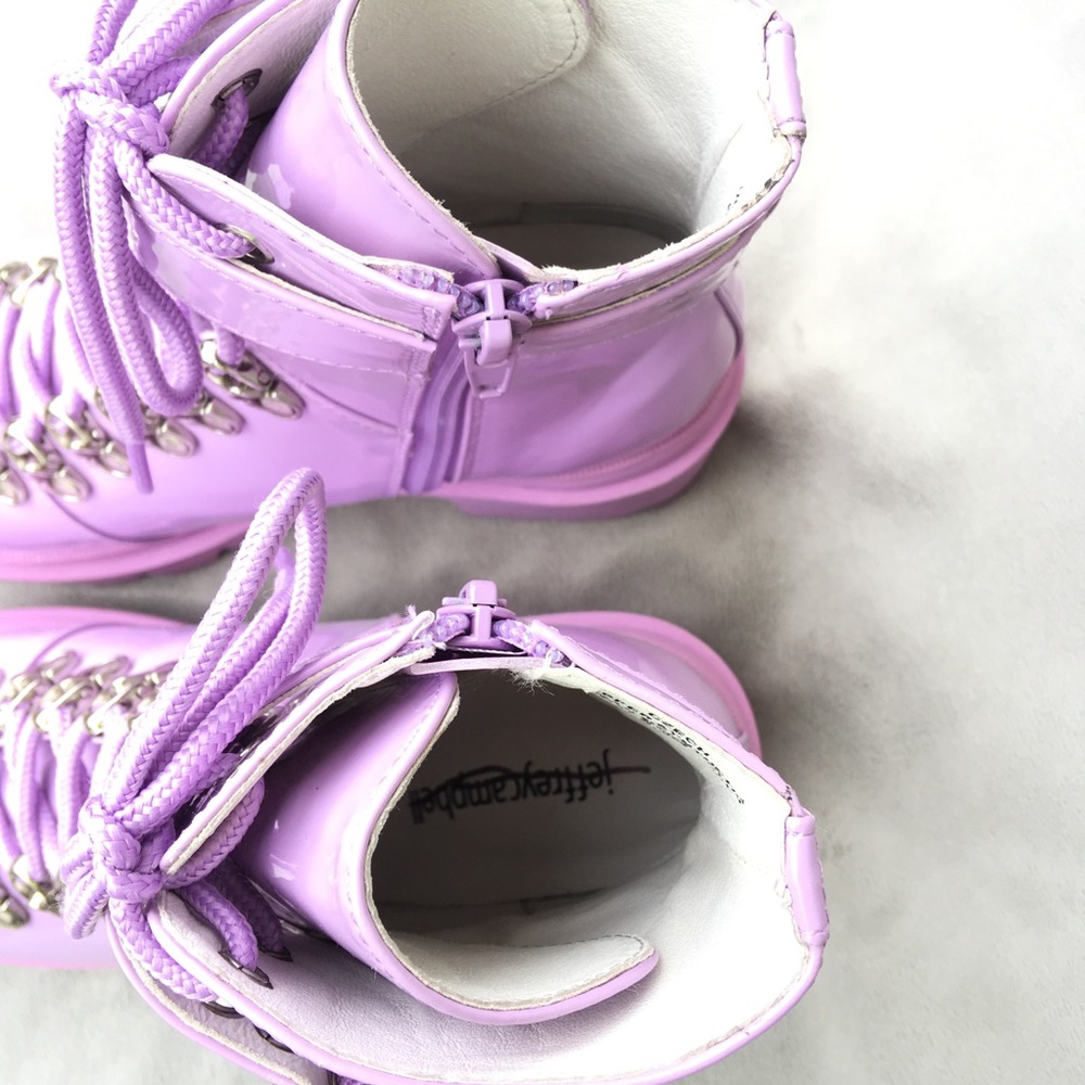 Jeffrey Campbell Czech Boots Lilac Purple 6.5 - Picture 5 of 8